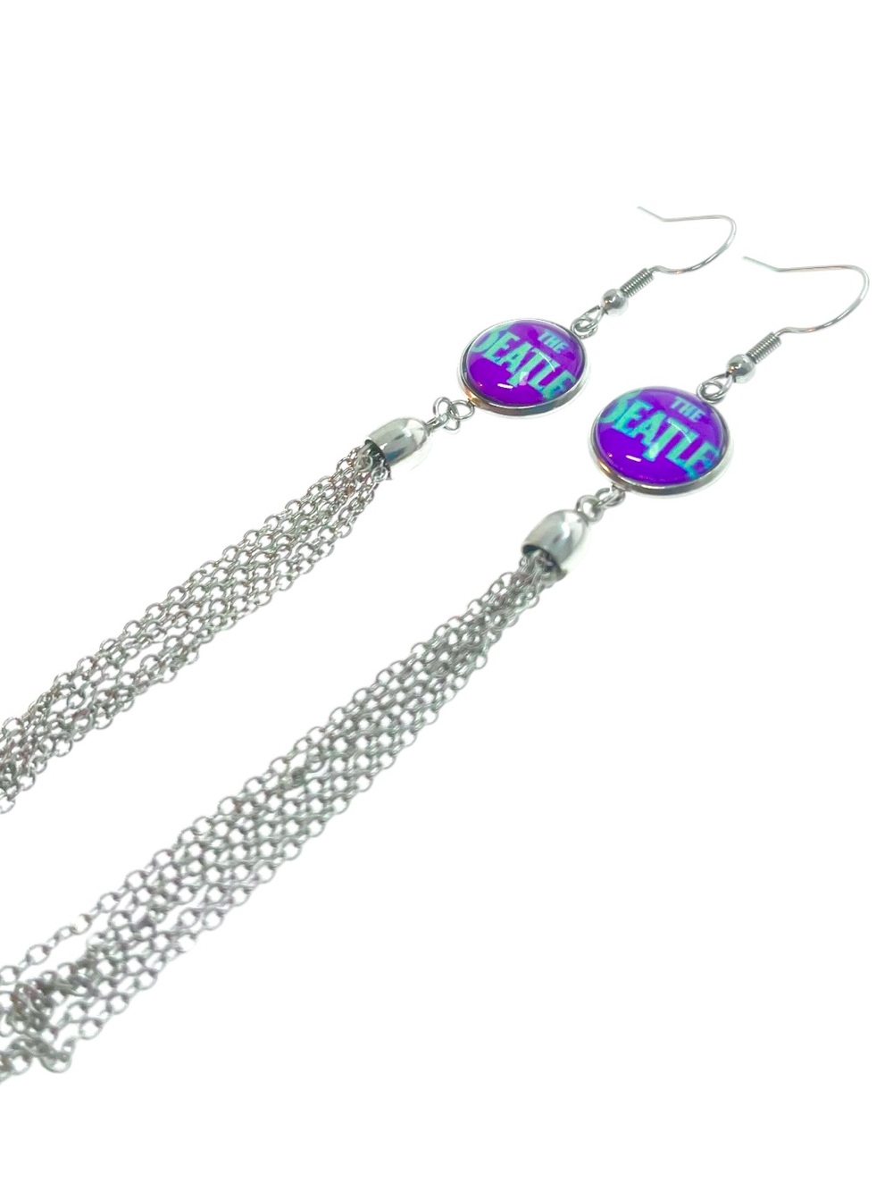 The Beatles Inspired Tassel Earrings – Classic Rock Fringe Earrings Boho Hippie